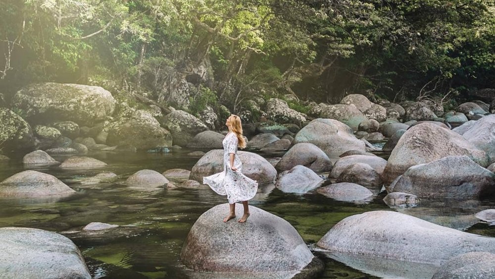 Mossman Gorge is a magical sight to behold! Image credits: @thegingerwanderlust from @tropicalnorthqueensland