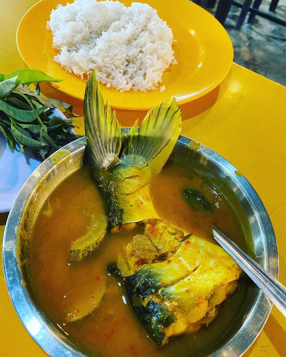 Gulai Tempoyak Ikan Patin traditional food in Pahang
