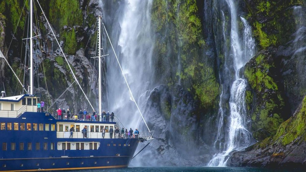 See the enchanting falls up close on a scenic cruise to Milford Sound