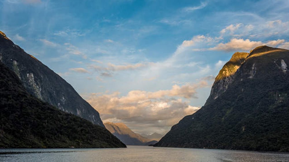 Enjoy unobstructed views of Doubtful Sound during the cruise