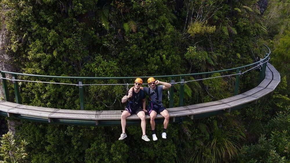 Upgrade to the Ultimate Canopy Tour to experience the 50-metre high cliff walk! Image credits @olyvyerleru on Instagram