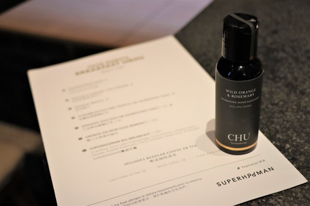 吃早餐時 可以帶同CHU的酒精搓手液。