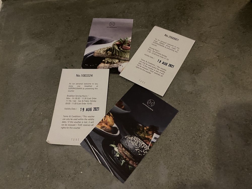 TUVE staycation 可選早餐券或HK$200餐飲券