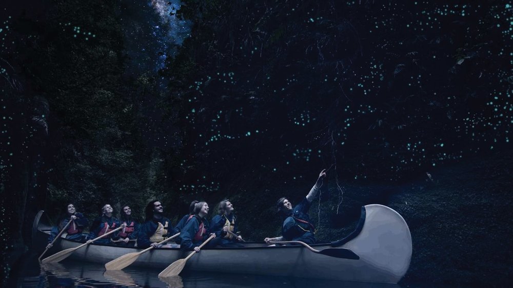  Be amazed by glow worms illuminating the dark lake