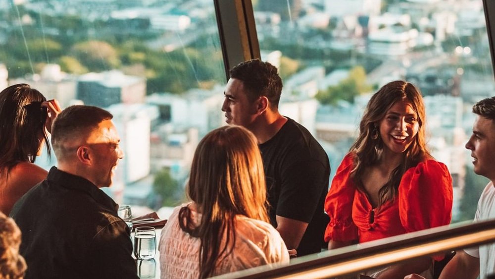 Get your fill of sights and bites from the top at Orbit 360°. Credit: @skycityakl on Instagram