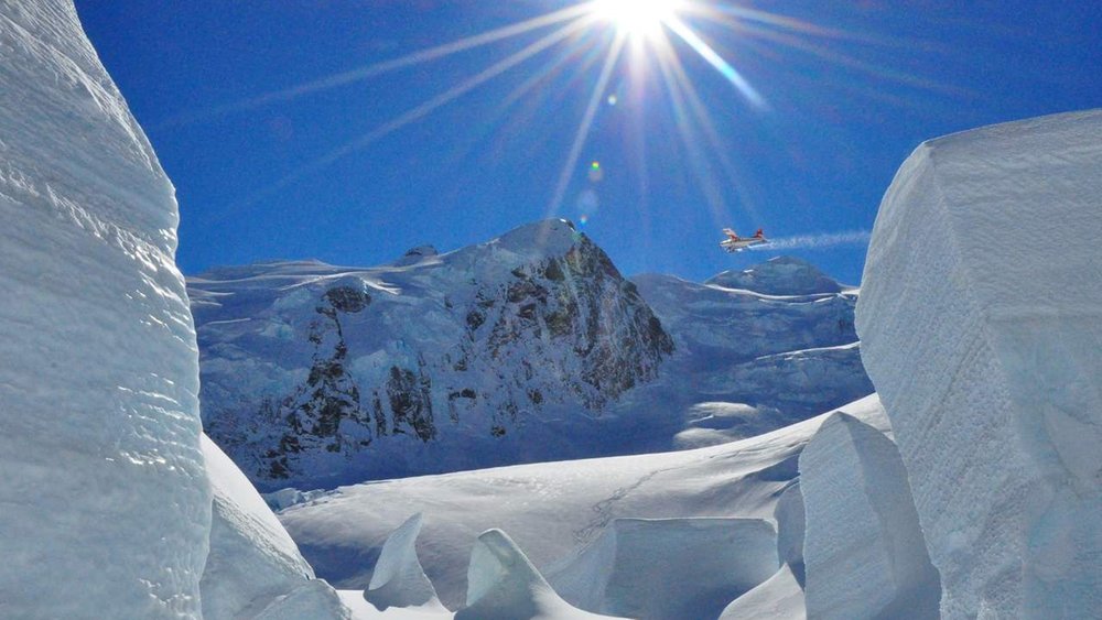 See winter wonderland from the skies