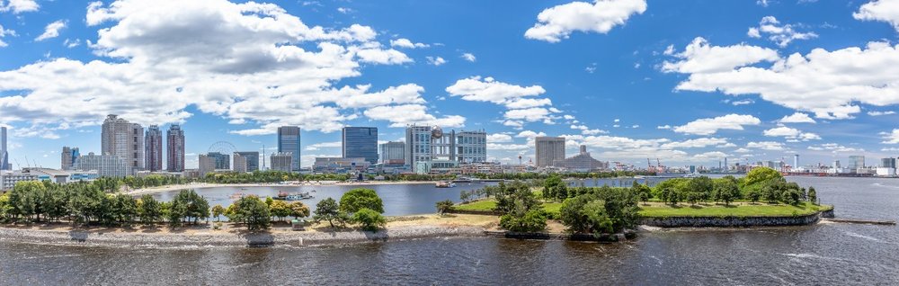 台場公園からみたお台場の全景