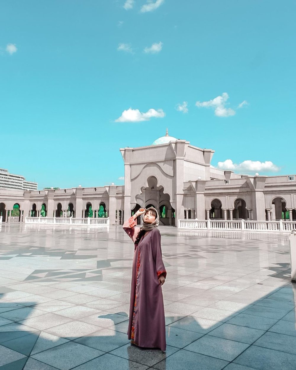 Federal Territory Mosque beautiful Muslim religious site in Malaysia