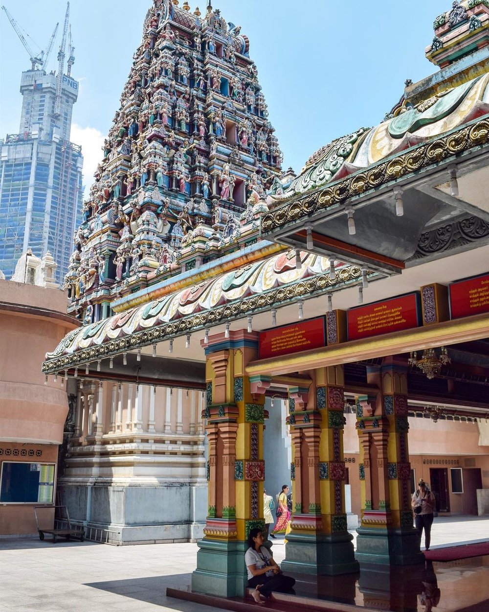 Sri Mahamariamman Temple iconic Hindu religious site in Malaysia