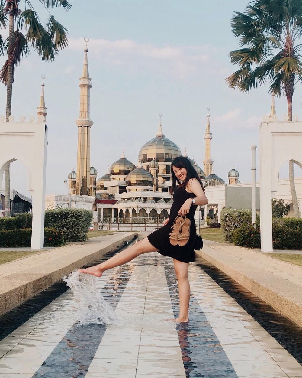 Crystal Mosque Terengganu iconic Muslim religious site in Malaysia