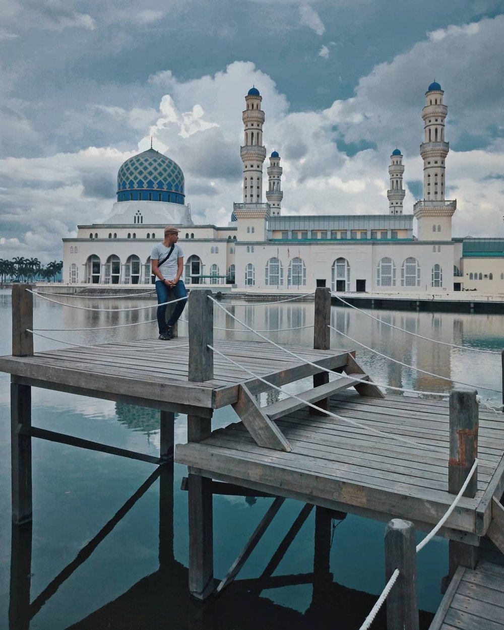 Kota Kinabalu City Mosque beautiful Muslim religious site in Malaysia