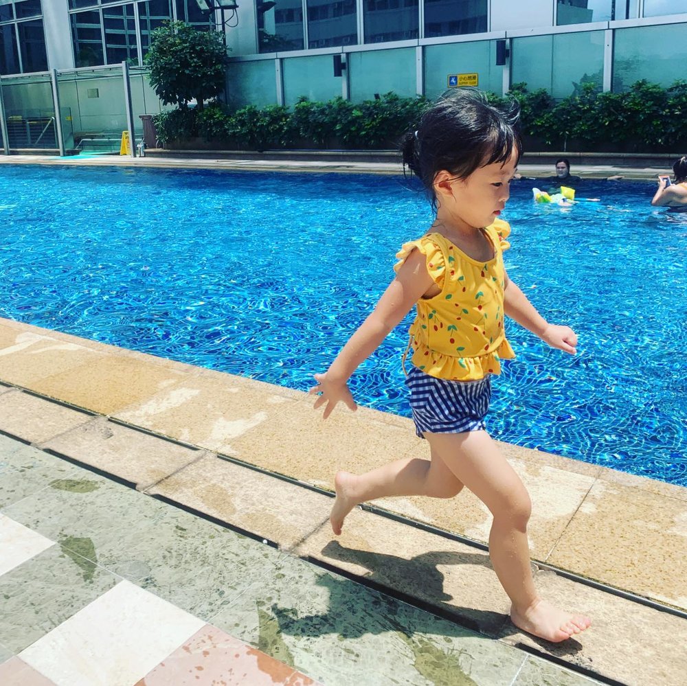 酒店泳池大之餘亦設有兒童池，受家庭客歡迎
