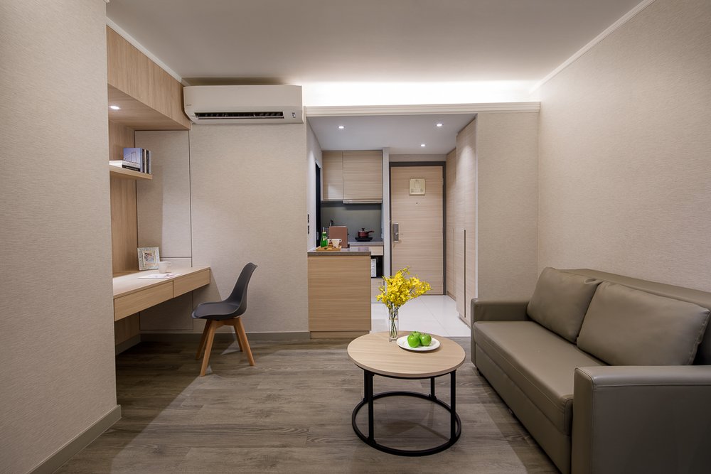 要住得更闊落，建議選擇豪華行政單房公寓，可享有客廳空間