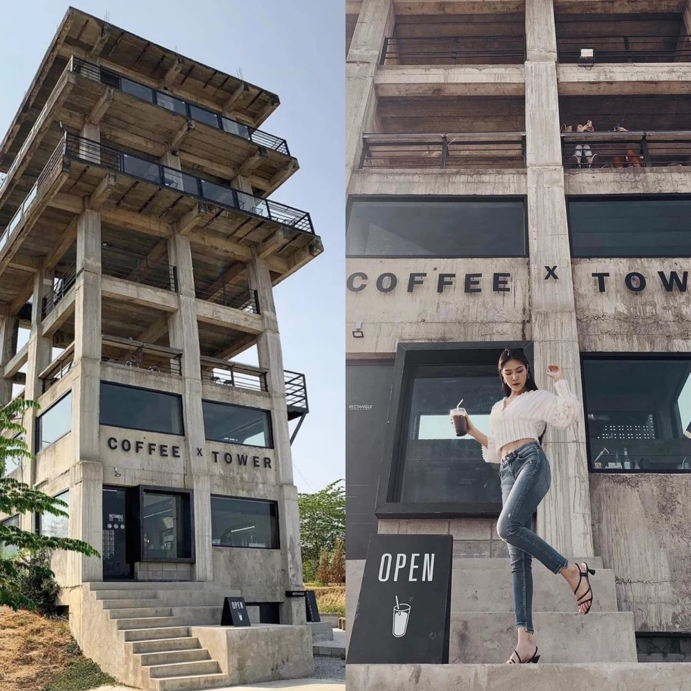 ร้านกาแฟตึกร้าง The rectangle coffee x tower ที่เที่ยวเชียงใหม่