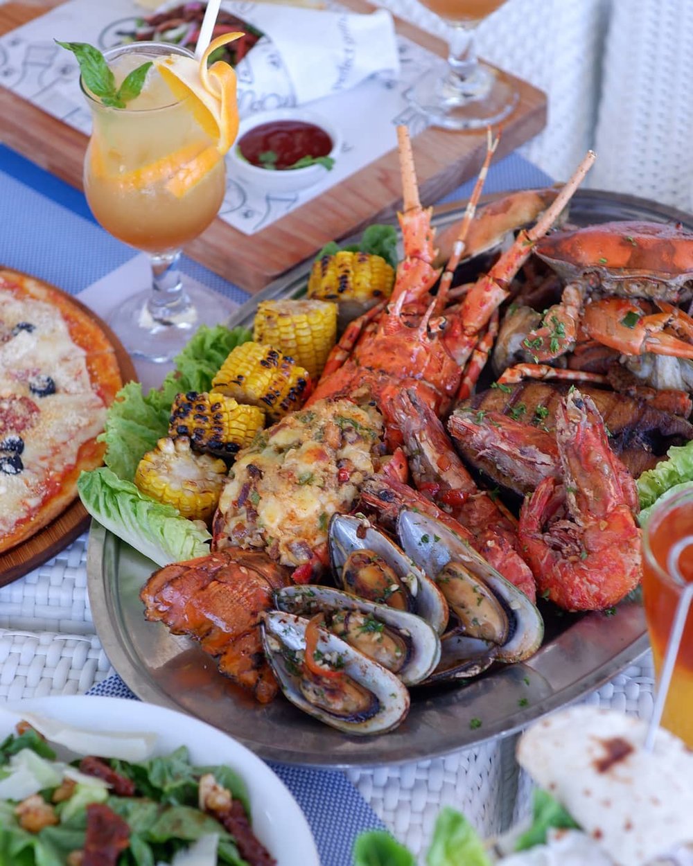 lobster dish at boracay hotel