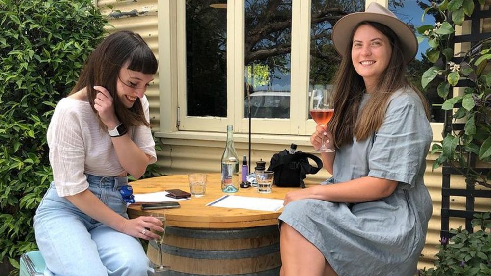 Take in the lush views of the vineyard as you sample wines. Image credits: @merricksgeneralwinestore on Instagram