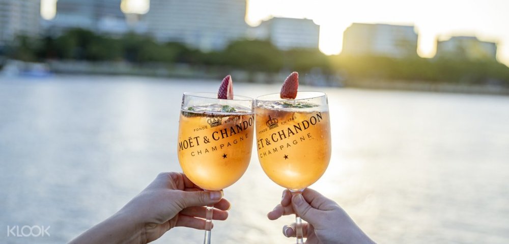 Cocktails, sunset cruise, and friends, what more can you ask for?