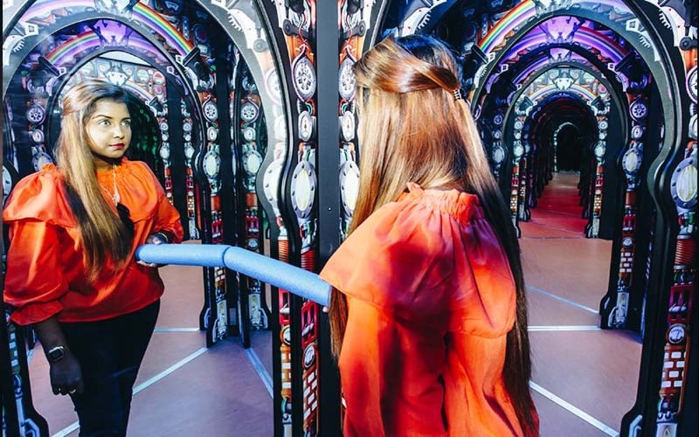 science centre mirror maze