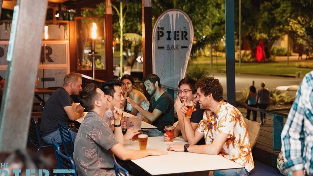 Exchange stories with your mates over beer Credit: @thepierbar