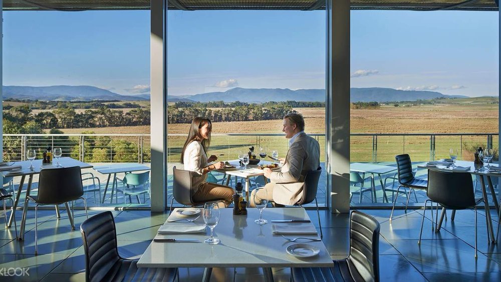 Enjoy your hearty lunch with a view