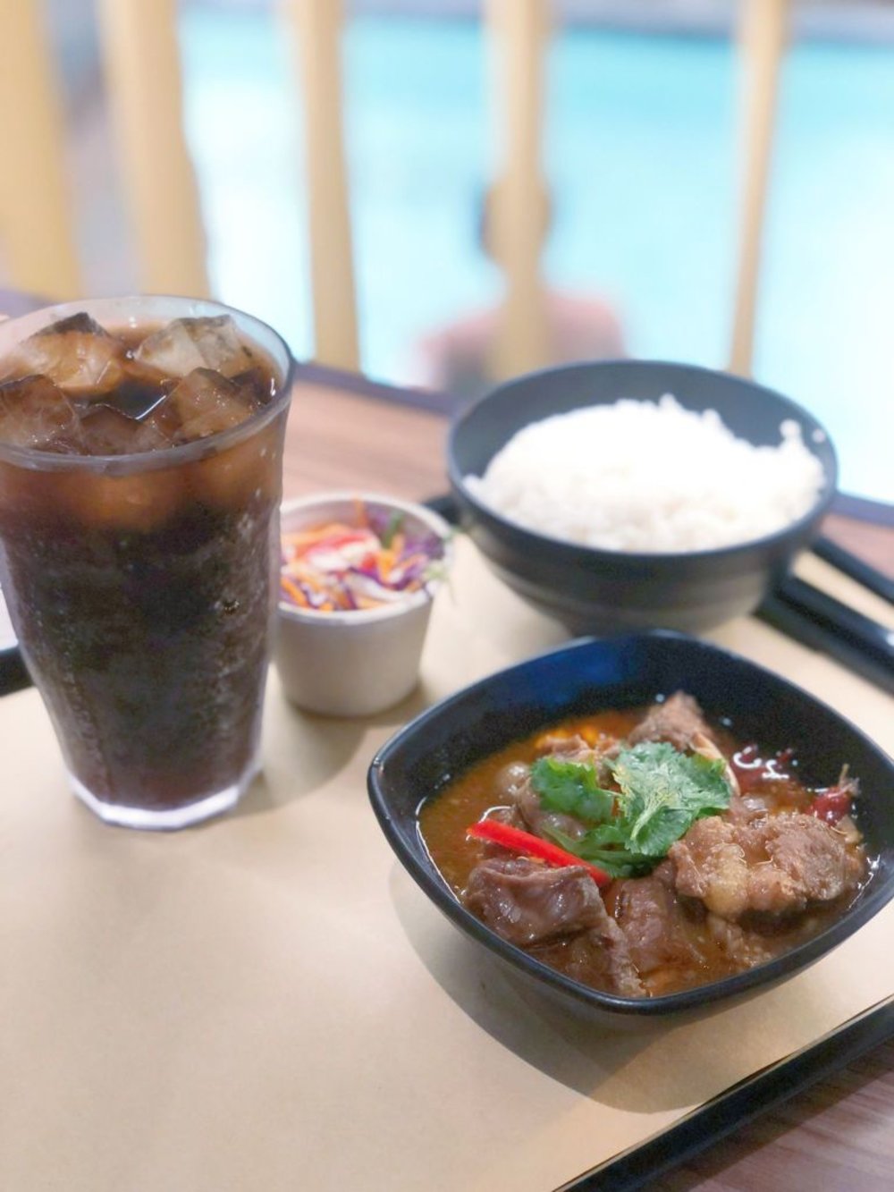 海洋公園水上樂園 推介 百味洞牛腩飯 份量十足