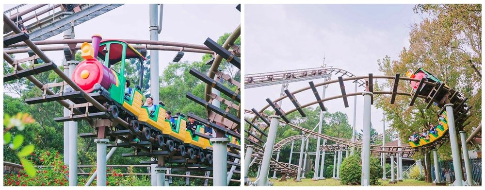 六福村遊樂設施：西部列車