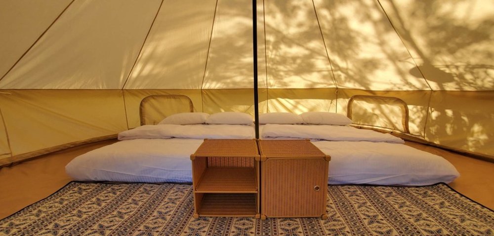 苗栗露營：黃金梯田