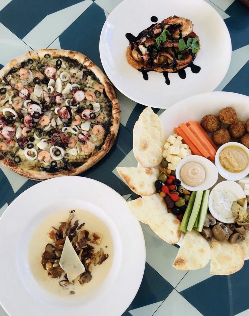 food on table at lind boracay