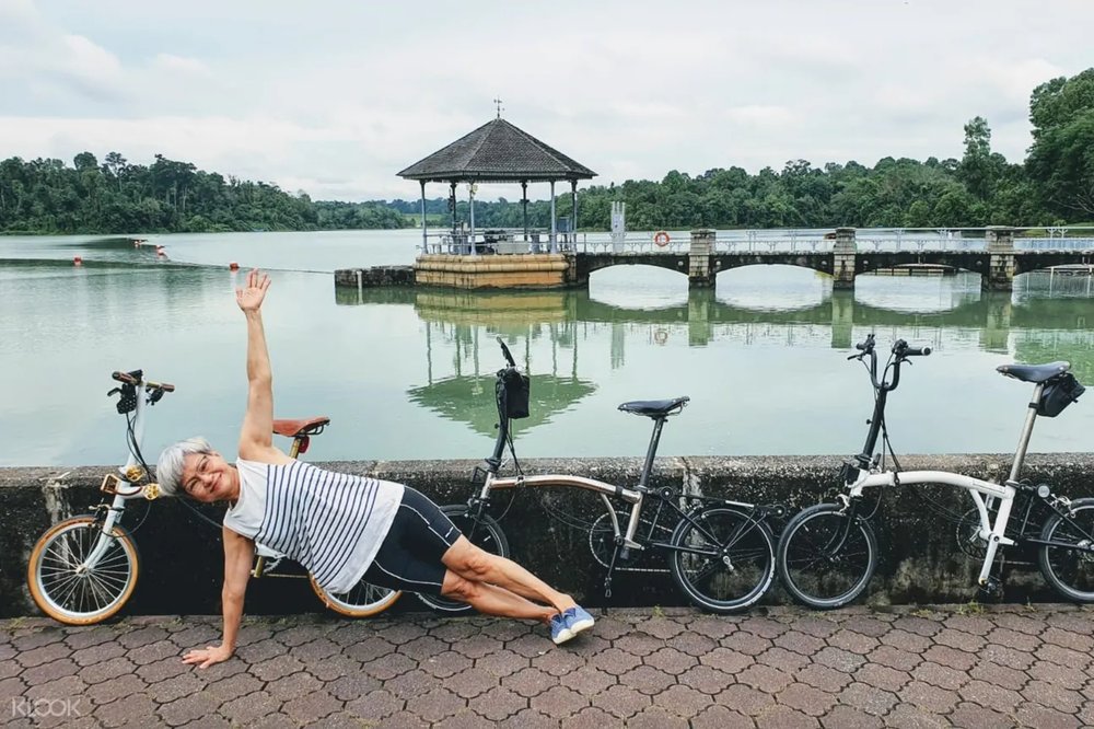 SG Brompton Bicycle Cycling Tour Lower Peirce Reservoir