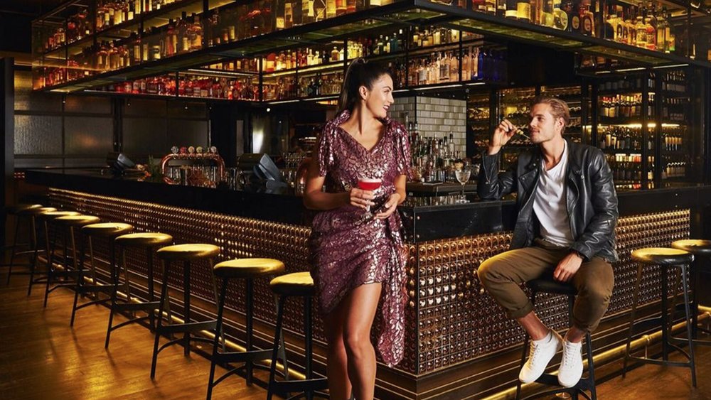 Grab a drink with your partner at Gowings Bar. Image credit: @qtsydneyhotel