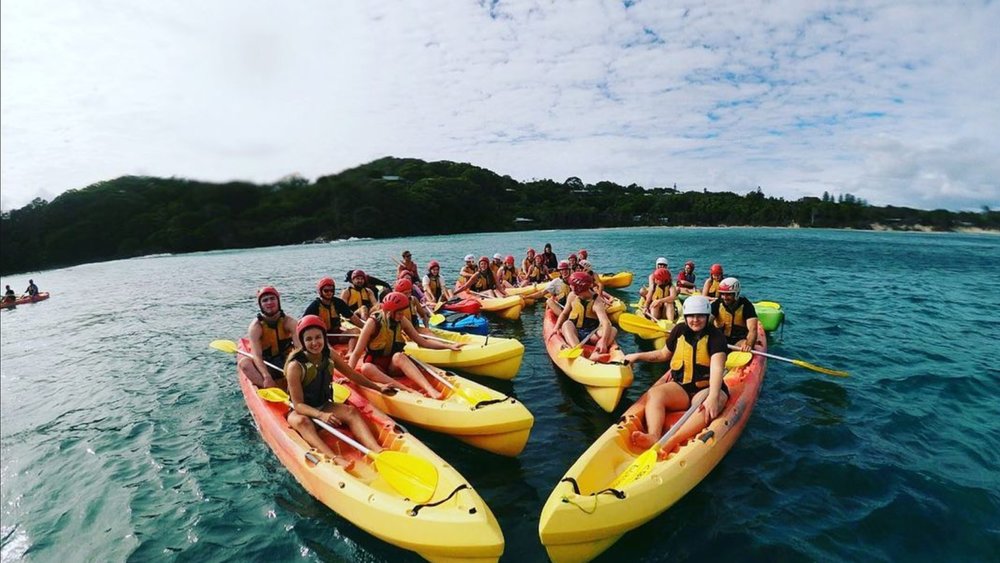 Bring your friends to Byron Bay for a fun day under the sun Credit: @cape_byron_kayaks