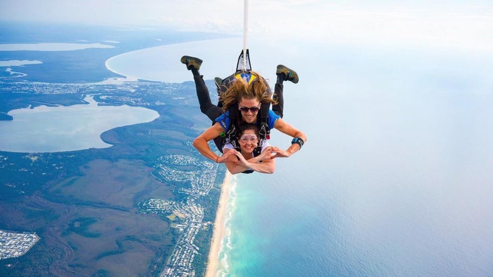 Face your fears when you go skydiving above Noosa! Credits: @skydiveaustralia