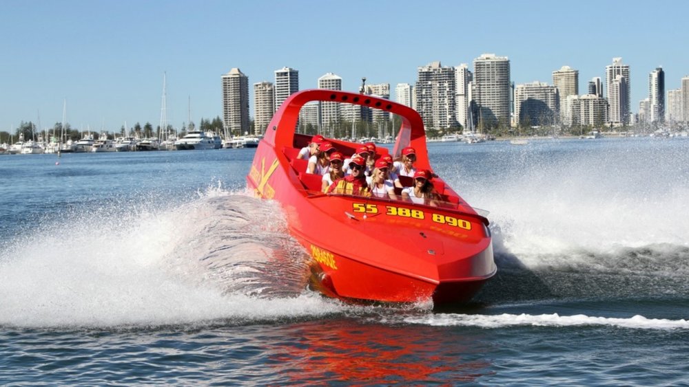 Feel the rush of riding a high-speed jet boat over at Surfers Paradise. Image credits: @jetboatextreme on Instagram
