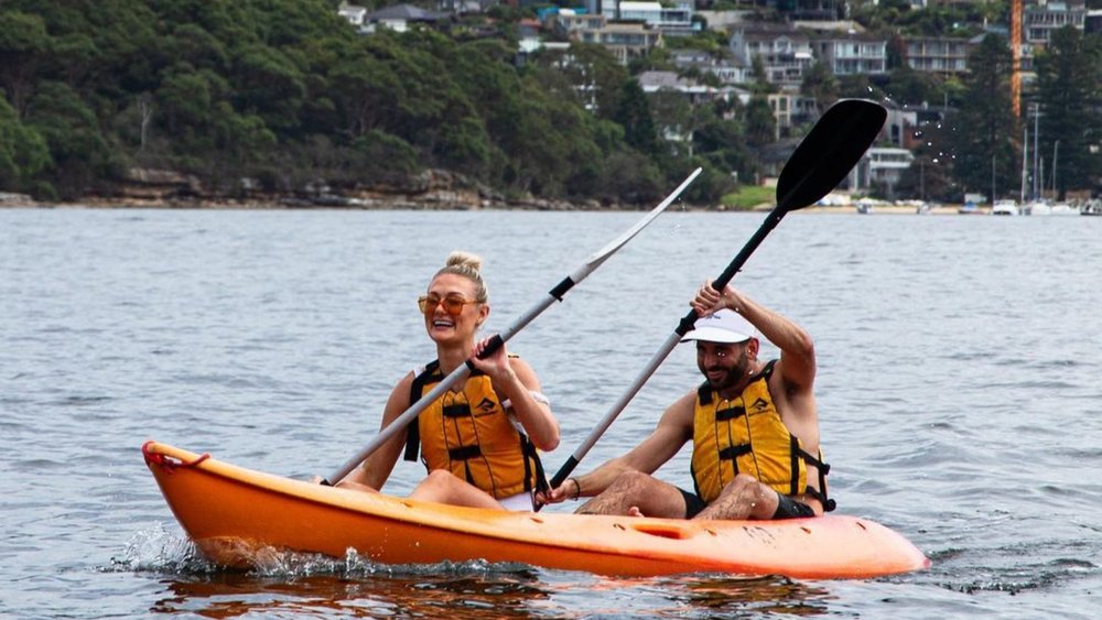 Grab a buddy and kayak together around Manly. Image credits: @harrison.greig on Instagram