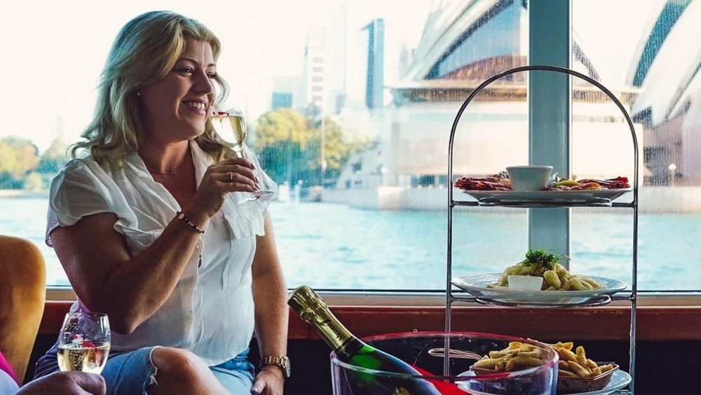 Wine and dine as you cruise through Sydney Harbour! Image credits: @captaincookcruises on Instagram