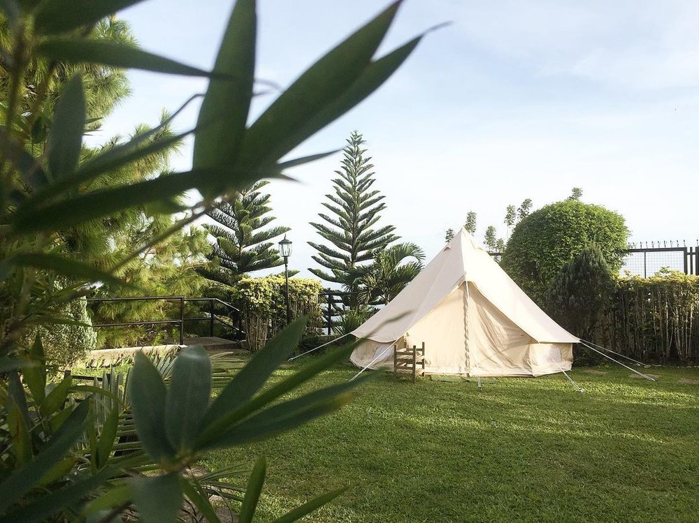 glamping tent spot
