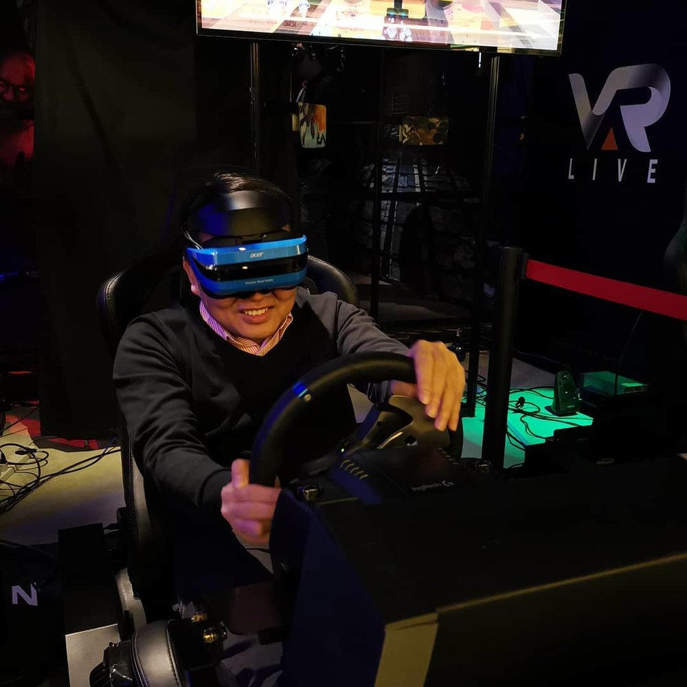 賽車類的遊戲夠刺激,滿足飈車慾望。(Instagram @michaelhui)