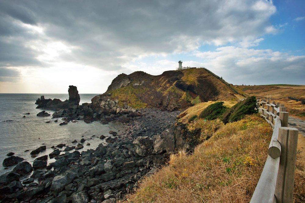 The most notable attractions in Seopjikoji are the lighthouse and the buildings designed by renowned architect Tadao Ando. Image Credits - Jeju Tourism Organization
