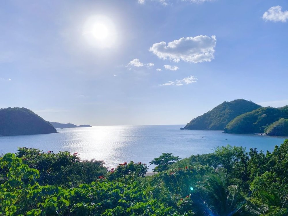 sun shining on the beach