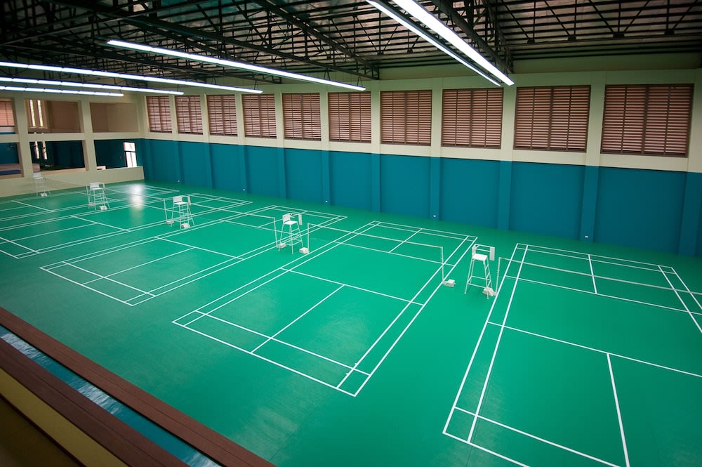 tennis and badminton courts