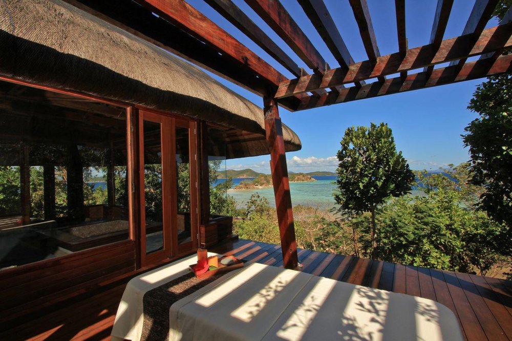 outdoor spa with beautiful view