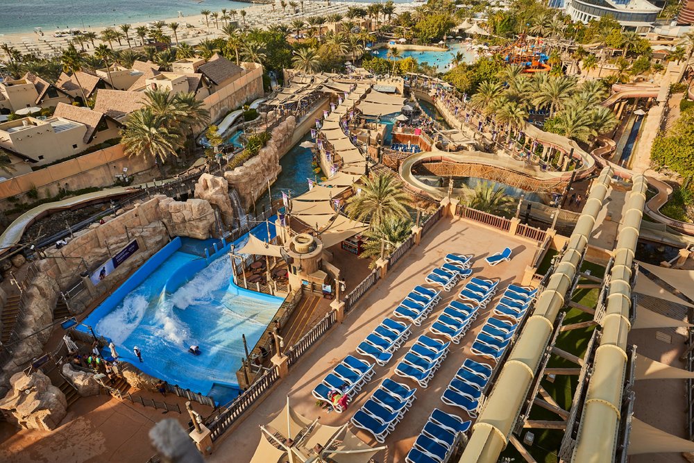 Enjoy the 30 waterslides at Wild Wadi Water Park