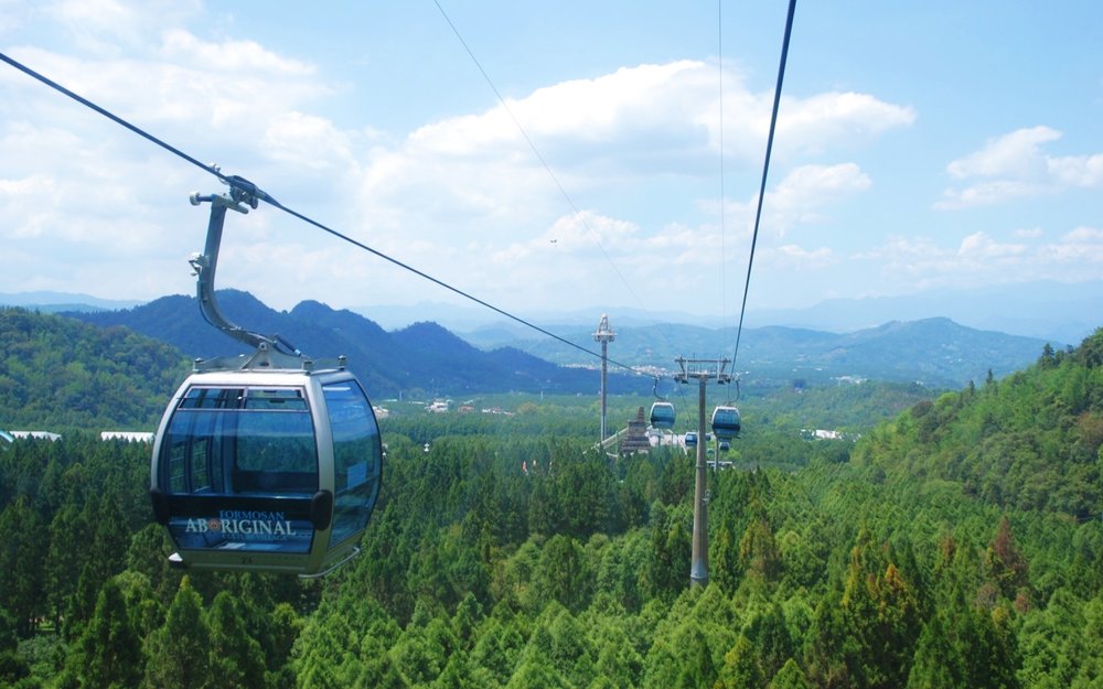 九族文化村攻略:空中纜車