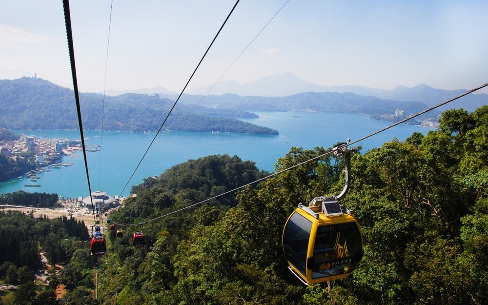 南投景點日月潭纜車