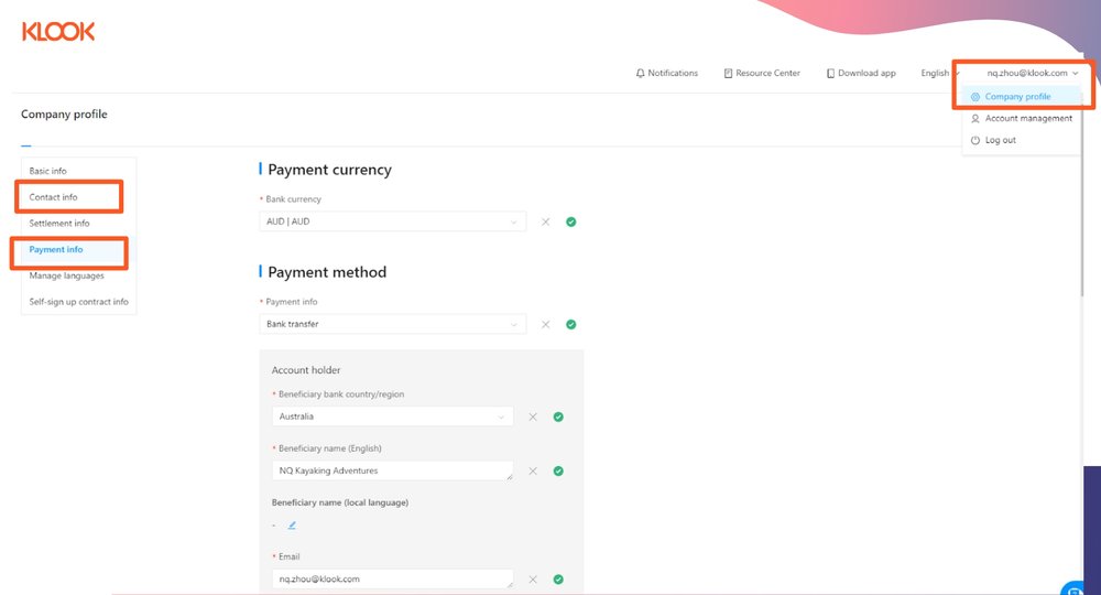 klook merchant portal