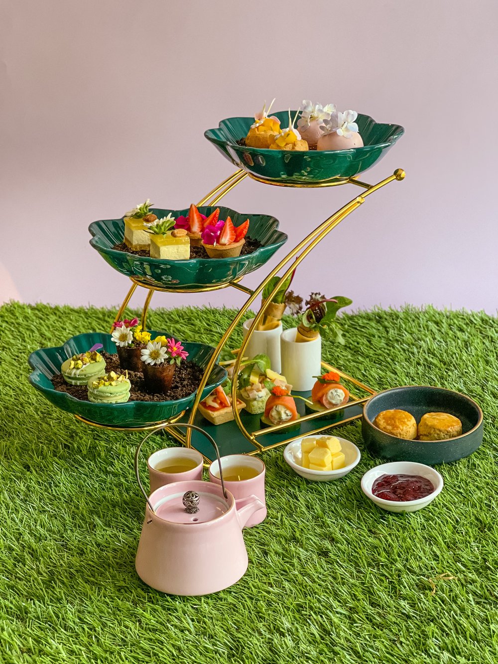 Happiness Bloom High Tea Set by Crumbles & Cream at Iconic Hotel Penang
