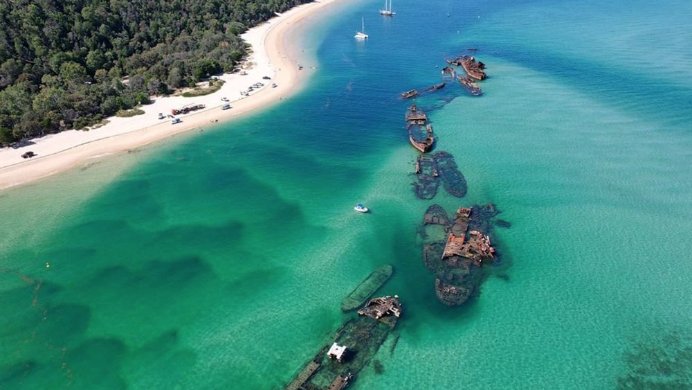 Sight the historic Tangalooma Wrecks at Moreton Island Image credit: @isaiah_capp1 on Instagram