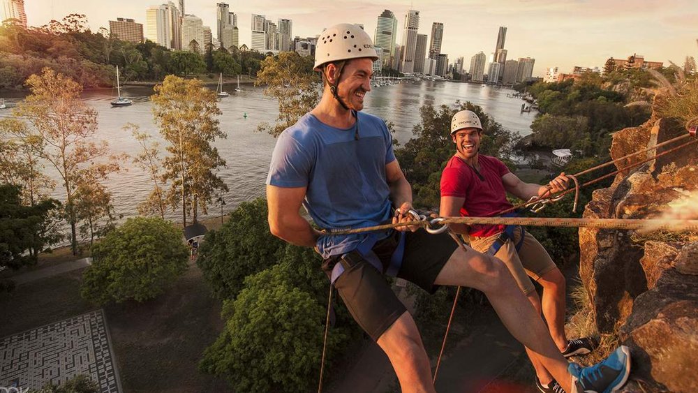 Get a fantastic view of the city as you climb cliffs 