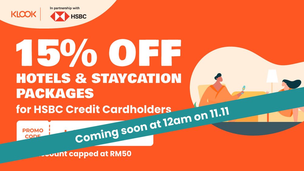 klook 11.11 hsbc promo code 15% off