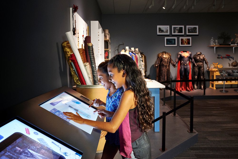 warner brothers studio dc comics exhibit